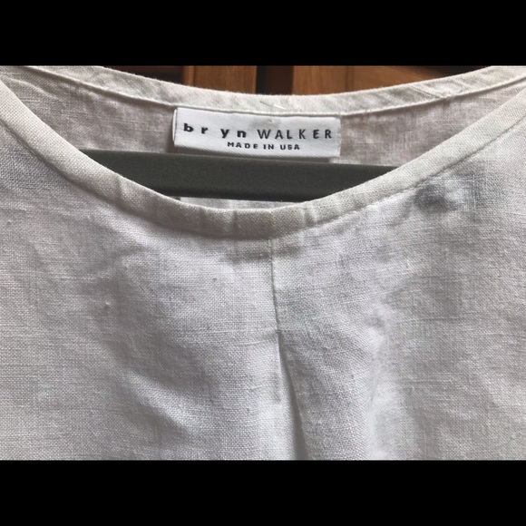 Bryan Walker 100 Linen White Tunic - Picture 4 of 6